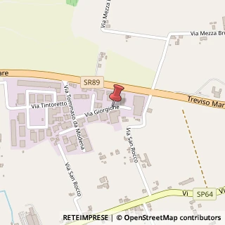 Mappa Via giorgione 1, 31056 Roncade, Treviso (Veneto)