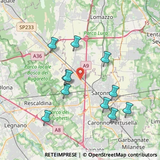 Mappa Via Giampiero Clerici, 21040 Gerenzano VA, Italia (3.90818)