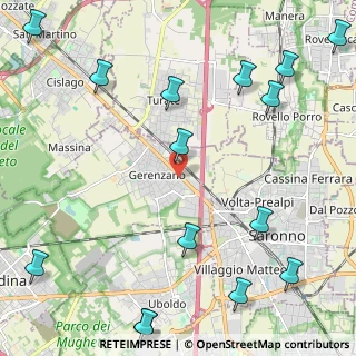 Mappa Via Giampiero Clerici, 21040 Gerenzano VA, Italia (3.124)