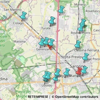 Mappa Via Giampiero Clerici, 21040 Gerenzano VA, Italia (2.498)