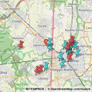 Mappa Via Giampiero Clerici, 21040 Gerenzano VA, Italia (2.1325)