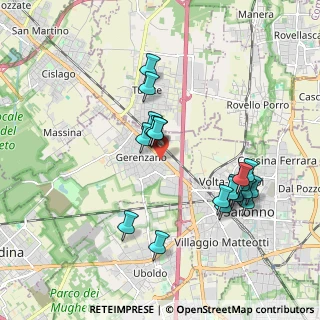 Mappa Via Giampiero Clerici, 21040 Gerenzano VA, Italia (1.852)