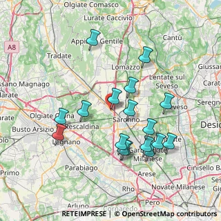 Mappa Via Giampiero Clerici, 21040 Gerenzano VA, Italia (7.41059)