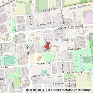 Mappa Via San Bernardo, 41, 20811 Cesano Maderno, Monza e Brianza (Lombardia)