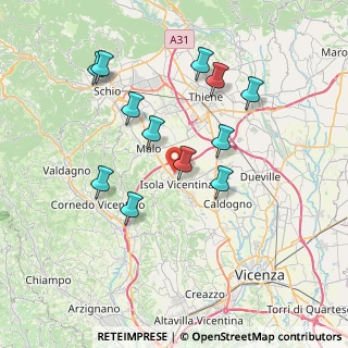Mappa Via Enzo Ferrari, 36033 Isola Vicentina VI, Italia (7.13417)