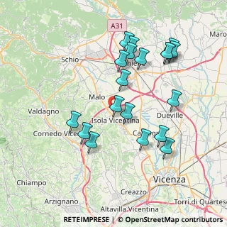 Mappa Via Enzo Ferrari, 36033 Isola Vicentina VI, Italia (7.60842)