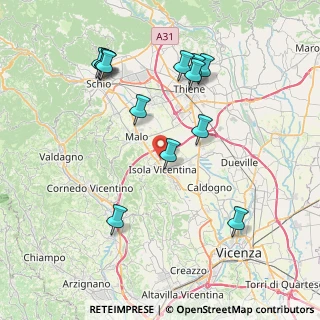 Mappa Via Enzo Ferrari, 36033 Isola Vicentina VI, Italia (8.27615)