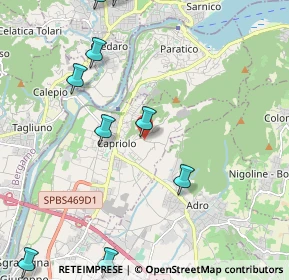 Mappa Via Colzano, 25031 Capriolo BS, Italia (3.05167)