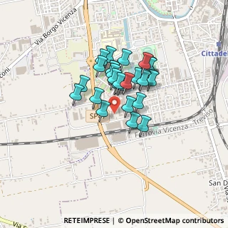 Mappa Via Giuseppe Mazzini, 35013 Cittadella PD, Italia (0.3)