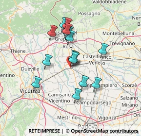 Mappa Via Giuseppe Mazzini, 35013 Cittadella PD, Italia (11.37933)