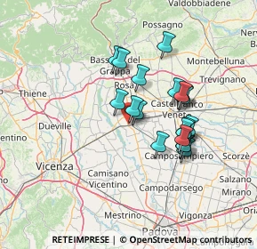 Mappa Via Giuseppe Mazzini, 35013 Cittadella PD, Italia (11.36947)