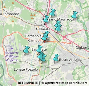 Mappa Via Acquedotto, 21017 Samarate VA, Italia (3.12833)