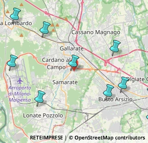 Mappa Via Acquedotto, 21017 Samarate VA, Italia (6.16667)