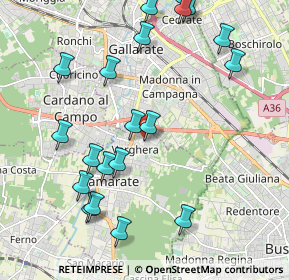 Mappa Via Acquedotto, 21017 Samarate VA, Italia (2.346)