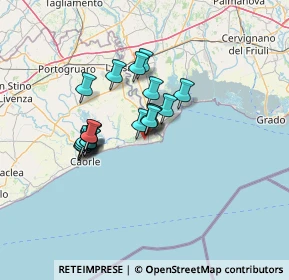 Mappa Via Orsa Maggiore, 30020 San Michele al Tagliamento VE, Italia (10.109)