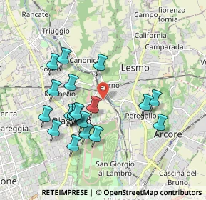 Mappa Via Madonna delle Nevi, 20853 Biassono MB, Italia (1.7865)