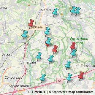 Mappa Via Malacrida, 20886 Aicurzio MB, Italia (4.75938)