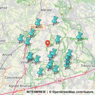 Mappa Via Malacrida, 20886 Aicurzio MB, Italia (4.1025)