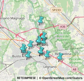 Mappa Via Vallazza, 21055 Gorla Minore VA, Italia (2.88308)