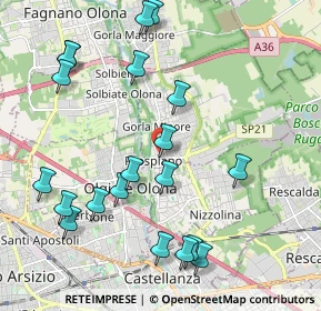 Mappa Via Vallazza, 21055 Gorla Minore VA, Italia (2.3175)