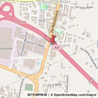 Mappa Via Marosticana, 228, 36031 Dueville, Vicenza (Veneto)