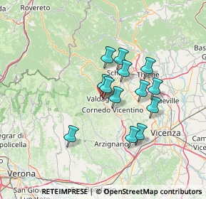 Mappa Via VII Martiri, 36078 Valdagno VI, Italia (10.55923)