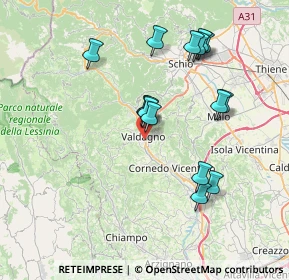 Mappa Via VII Martiri, 36078 Valdagno VI, Italia (7.03067)