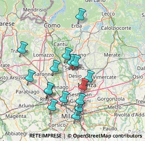 Mappa Via San Carlo, 20831 Seregno MB, Italia (14.18375)