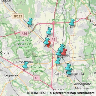 Mappa Via Giovanni Verga, 21040 Gerenzano VA, Italia (3.72917)