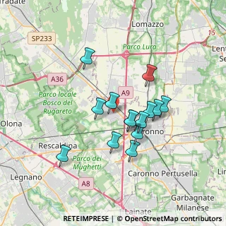 Mappa Via Giovanni Verga, 21040 Gerenzano VA, Italia (2.86714)