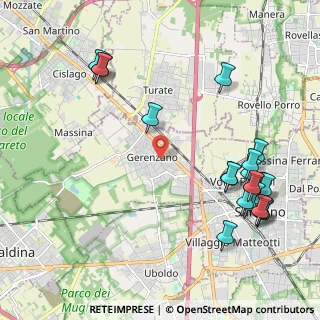 Mappa Via Giovanni Verga, 21040 Gerenzano VA, Italia (2.5695)
