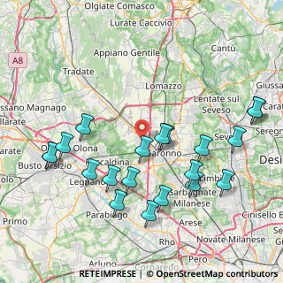 Mappa Via Giovanni Verga, 21040 Gerenzano VA, Italia (8.781)