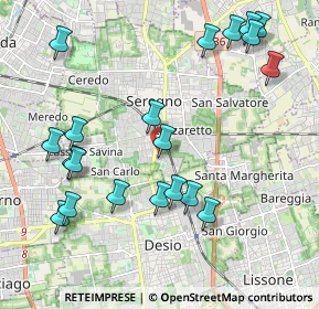 Mappa Via Carlo Emilio Gadda, 20831 Seregno MB, Italia (2.338)