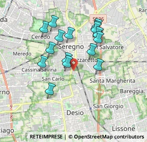 Mappa Via Carlo Emilio Gadda, 20831 Seregno MB, Italia (1.63813)