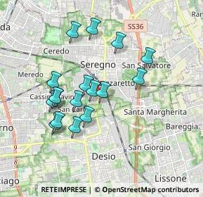 Mappa Via Carlo Emilio Gadda, 20831 Seregno MB, Italia (1.64471)