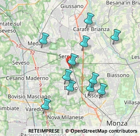 Mappa Via Carlo Emilio Gadda, 20831 Seregno MB, Italia (3.51636)