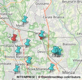 Mappa Via Carlo Emilio Gadda, 20831 Seregno MB, Italia (4.55333)