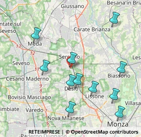 Mappa Via Carlo Emilio Gadda, 20831 Seregno MB, Italia (4.32455)