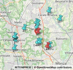 Mappa Via Carlo Emilio Gadda, 20831 Seregno MB, Italia (3.424)