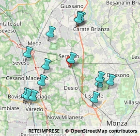 Mappa Via Carlo Emilio Gadda, 20831 Seregno MB, Italia (4.378)