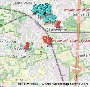 Mappa Via Carlo Emilio Gadda, 20831 Seregno MB, Italia (1.081)