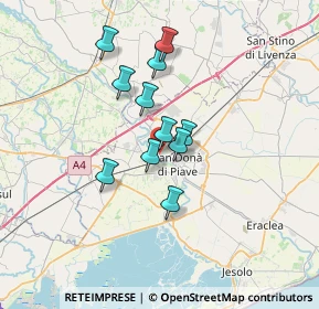 Mappa Via unita' d'italia, 30027 San Donà di Piave VE, Italia (5.14909)