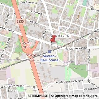 Mappa Via Montecassino, 12, 20822 Seveso, Monza e Brianza (Lombardia)