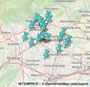 Mappa 35019 Tombolo PD, Italia (10.4045)