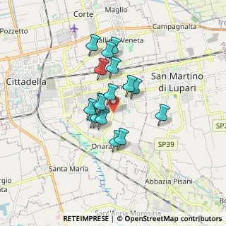 Mappa 35019 Tombolo PD, Italia (1.21294)