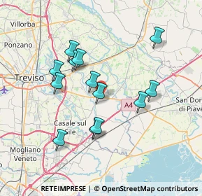 Mappa Via Tommaso da Modena, 31056 Roncade TV, Italia (6.54923)