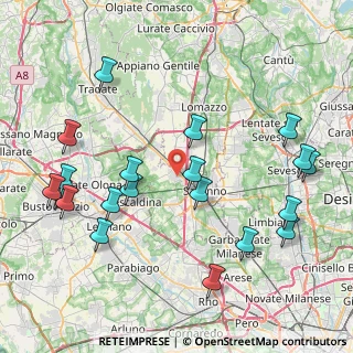 Mappa 21040 Gerenzano VA, Italia (9.534)