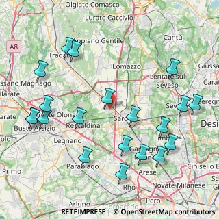 Mappa 21040 Gerenzano VA, Italia (9.8475)