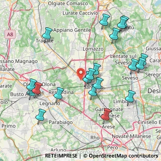 Mappa 21040 Gerenzano VA, Italia (9.283)