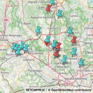 Mappa 21040 Gerenzano VA, Italia (8.5325)